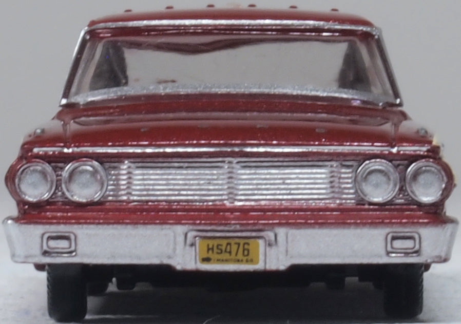 Oxford Diecast 1964 Ford Country Station Wagon Squire Vintage Burgundy 1:87
