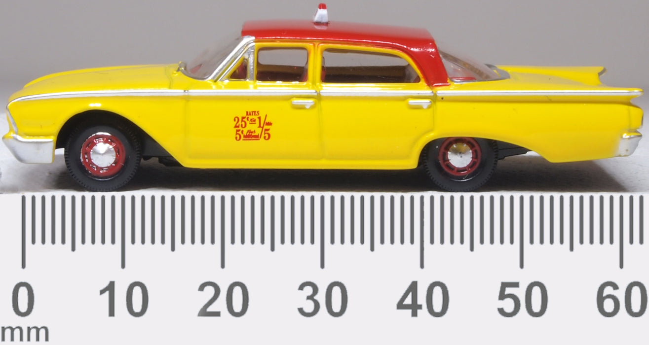 Oxford Diecast 1960 Ford Fairline Sedan NYC Taxi 1:87