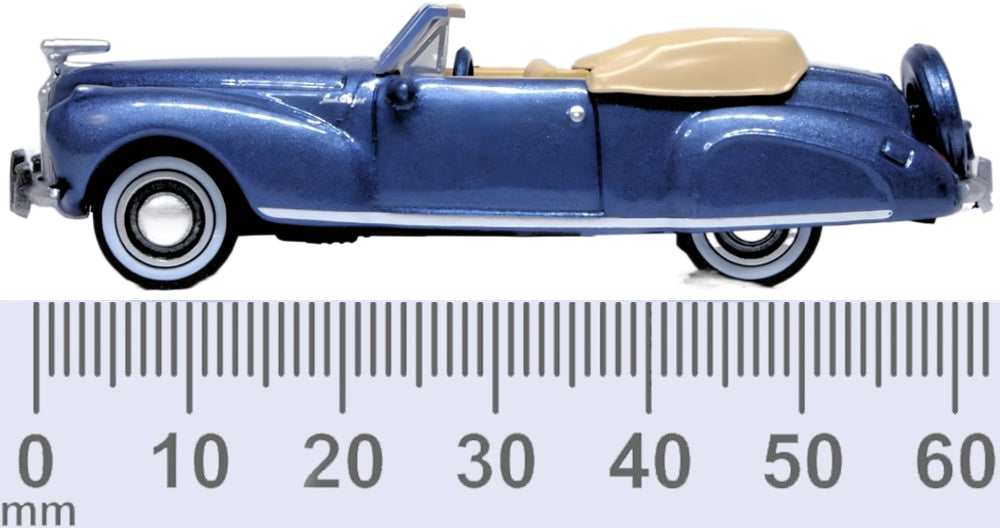 Oxford Diecast Darian Blue/tan Lincoln Continental 1941 87LC41007 1:87 Scale Measurements