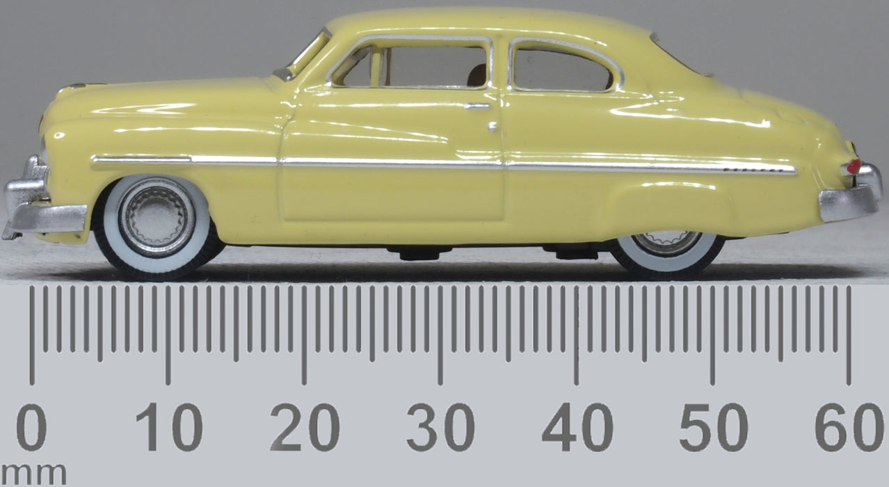Oxford Diecast 1949 Mercury 8 Coupe Calabash Yellow 1:87