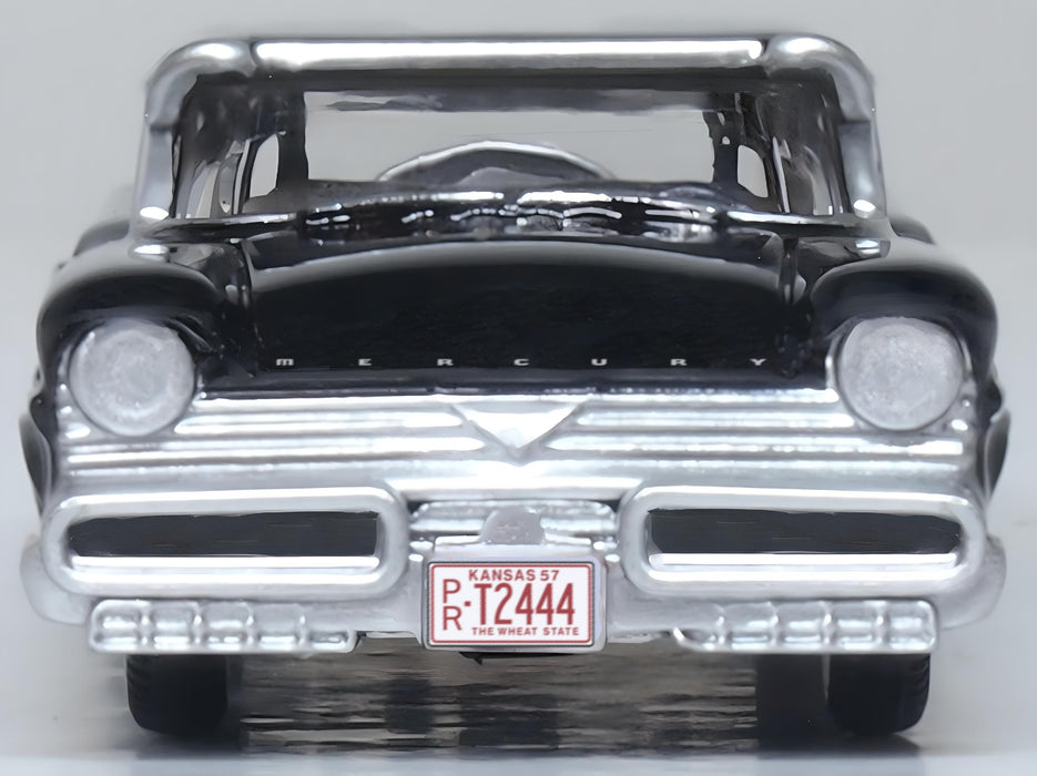 Model of the Mercury Montclair 1957 Tuxedo Black by Oxford at 1:87 scale 87MT57005 Front