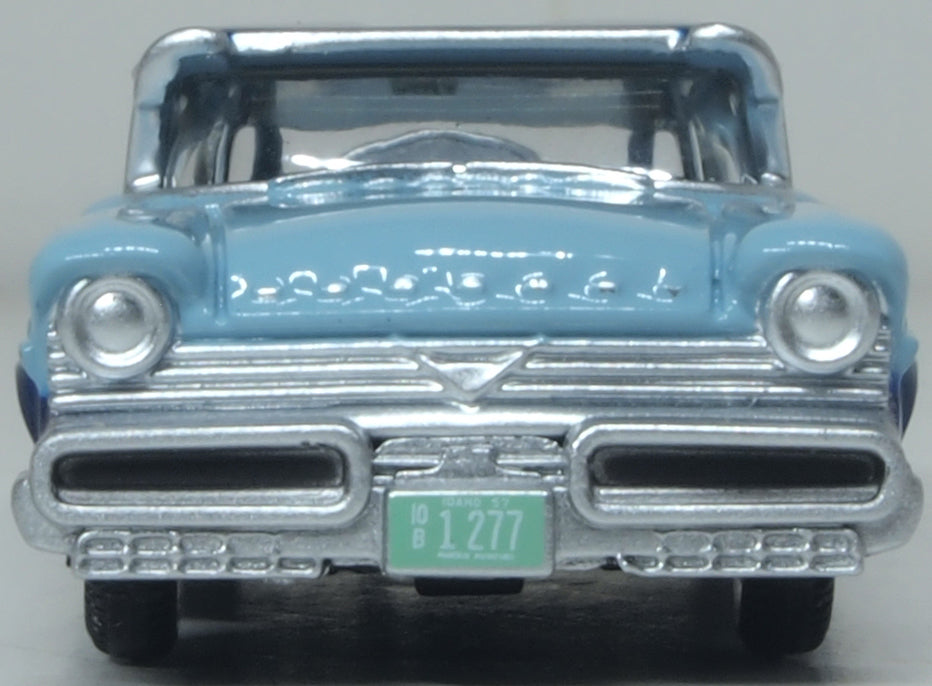 Oxford Diecast 1957 Mercury Montclair Nantucket Blue/Pacific Blue 1:87 Scale