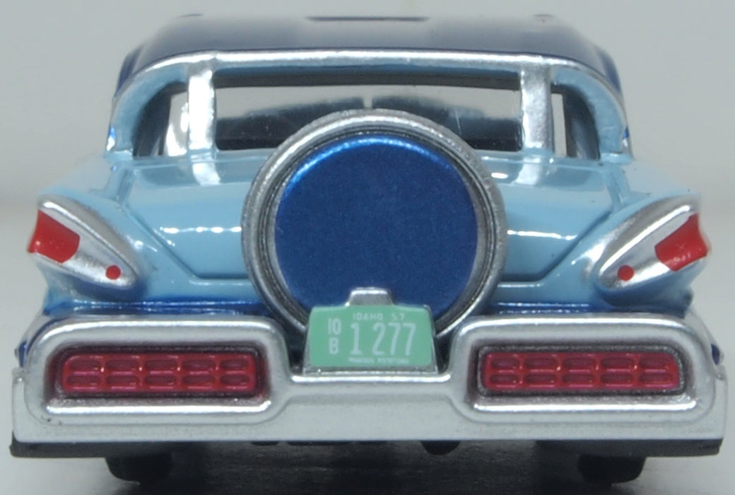 Oxford Diecast 1957 Mercury Montclair Nantucket Blue/Pacific Blue 1:87 Scale