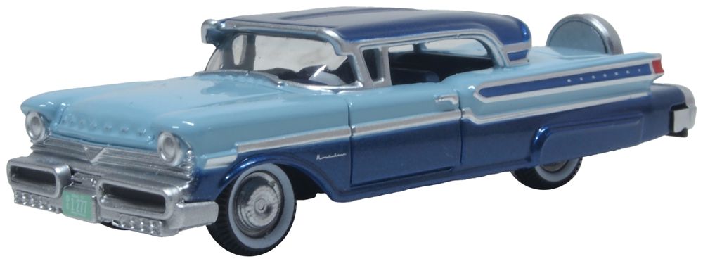 Oxford Diecast 1957 Mercury Montclair Nantucket Blue/Pacific Blue 1:87 Scale