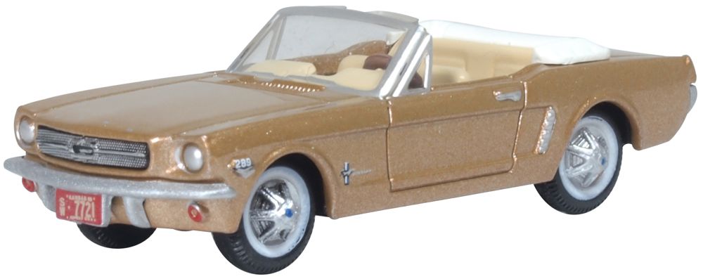 OXFORD DIECAST 1:87 1965 Ford Mustang Convertible Prairie Bronze