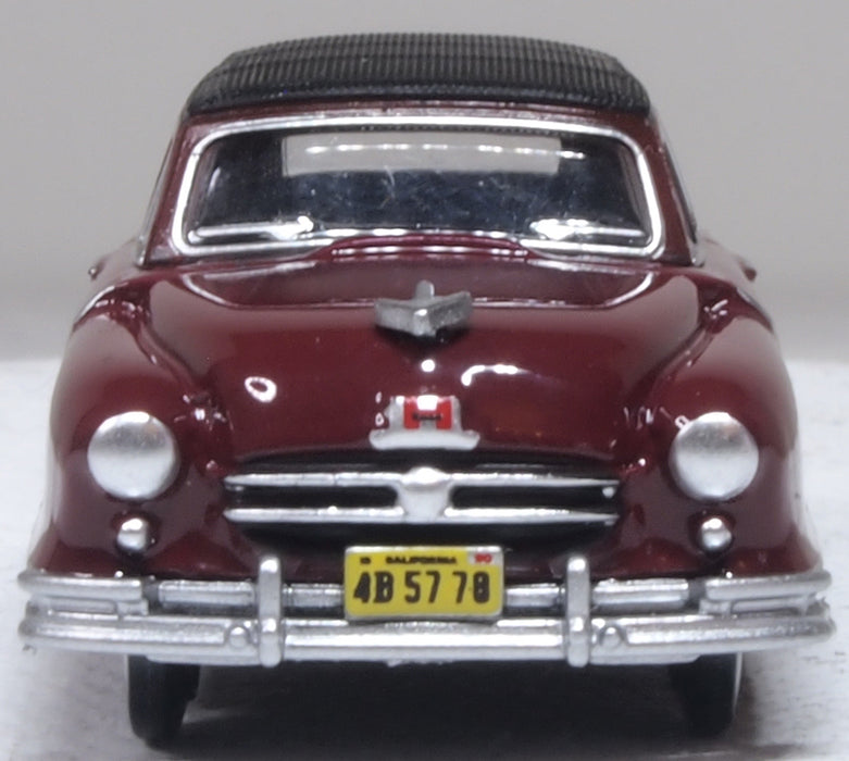 Oxford Diecast 1950 Nash Rambler Custom Landau Convertible (closed) Sunset Maroon 1:87