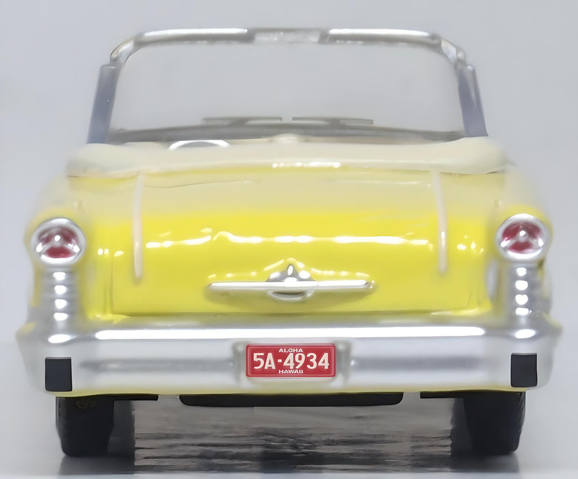 Oxford Diecast Oldsmobile 88 Convertible 1957 Coronado Yellow 87OC57001 Rear
