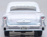 Oxford Diecast Oldsmobile 88 Convertible 1957 (Roof Up) Banff Blue and Alcan White by Oxford at 1:87 scale. Rear