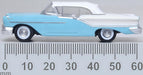 Oxford Diecast Oldsmobile 88 Convertible 1957 (Roof Up) Banff Blue and Alcan White by Oxford at 1:87 scale. Measurements