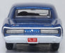 Oxford Diecast 1:87 Scale HO Pontiac GTO 1966 Fontaine Blue 87PG66001 Rear