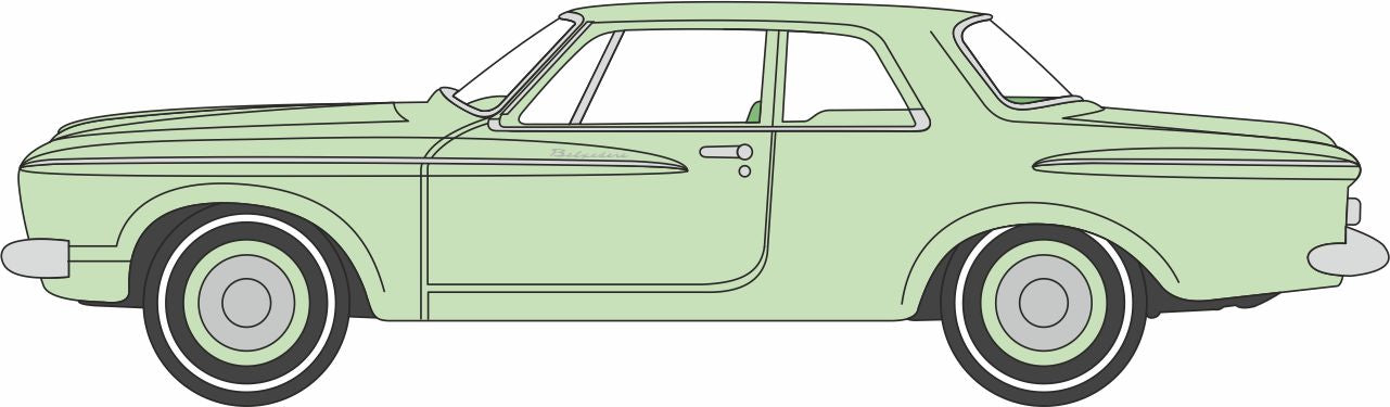 Oxford Diecast 1962 Plymouth Belvedere Pale Jade 1:87 Scale