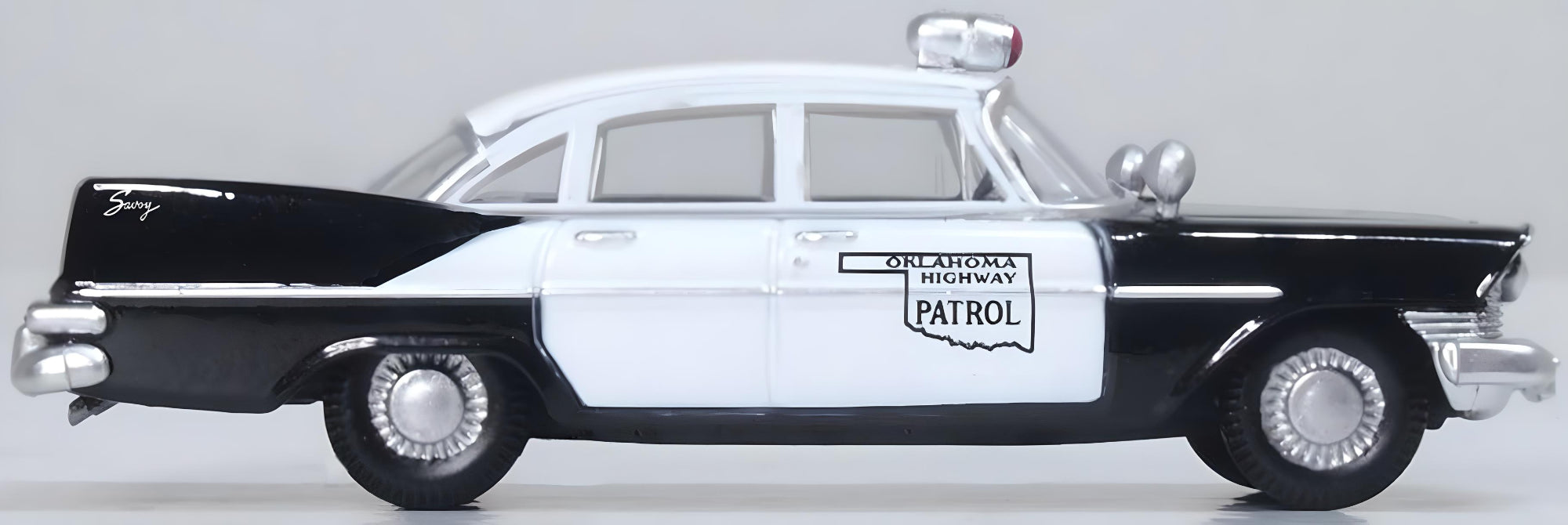 Oxford Diecast Plymouth Savoy Sedan 1959 Oklahoma Highway Patrol 87PS59001 Right