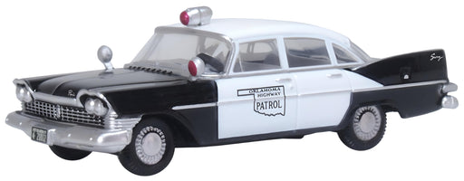 Oxford Diecast Plymouth Savoy Sedan 1959 Oklahoma Highway Patrol 87PS59001