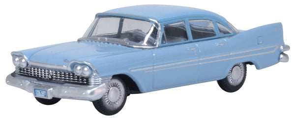 Oxford 1959 PLYMOUTH SAVOY Sedan Powder Blue 1/87 HO Diecast - Foto 2