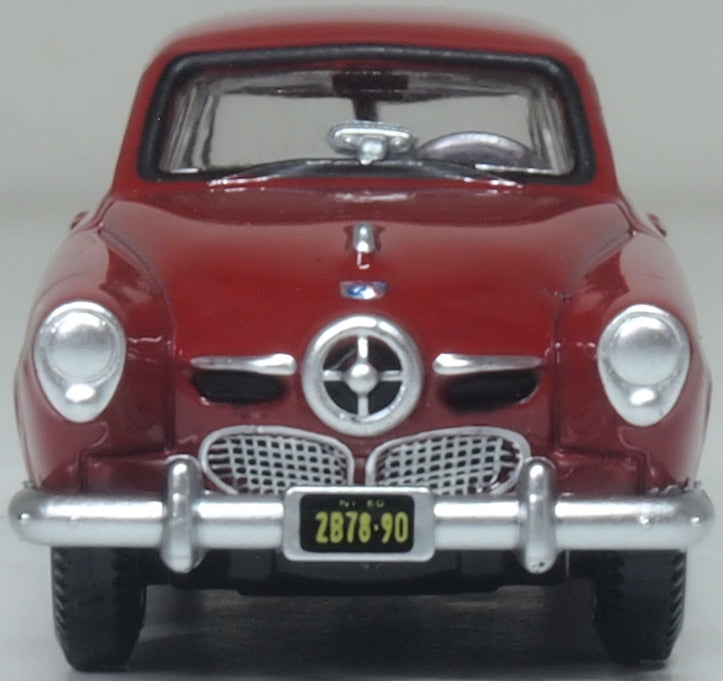 Oxford Diecast 1950 Studebaker Champion Starlight Coupe Commanche Red 1:87