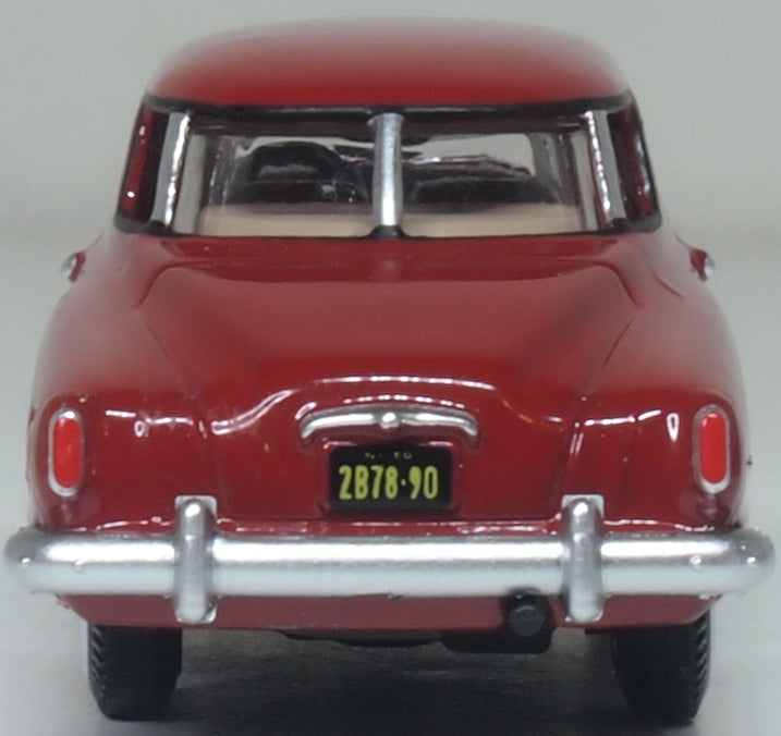 Oxford Diecast 1950 Studebaker Champion Starlight Coupe Commanche Red 1:87