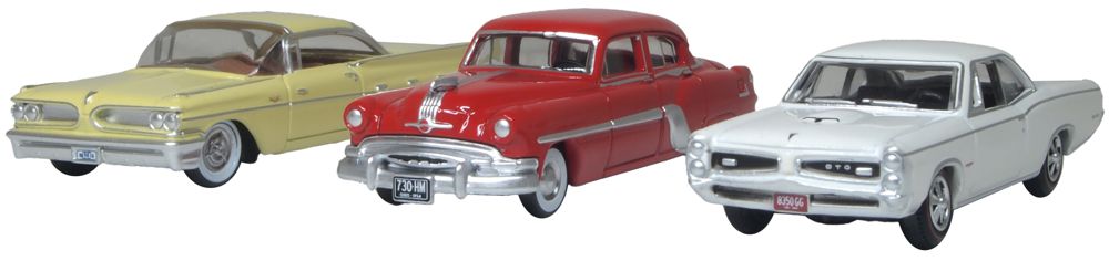 OXFORD DIECAST 1:87 Scale Pontiac 3 Piece Set Centenary 2026
