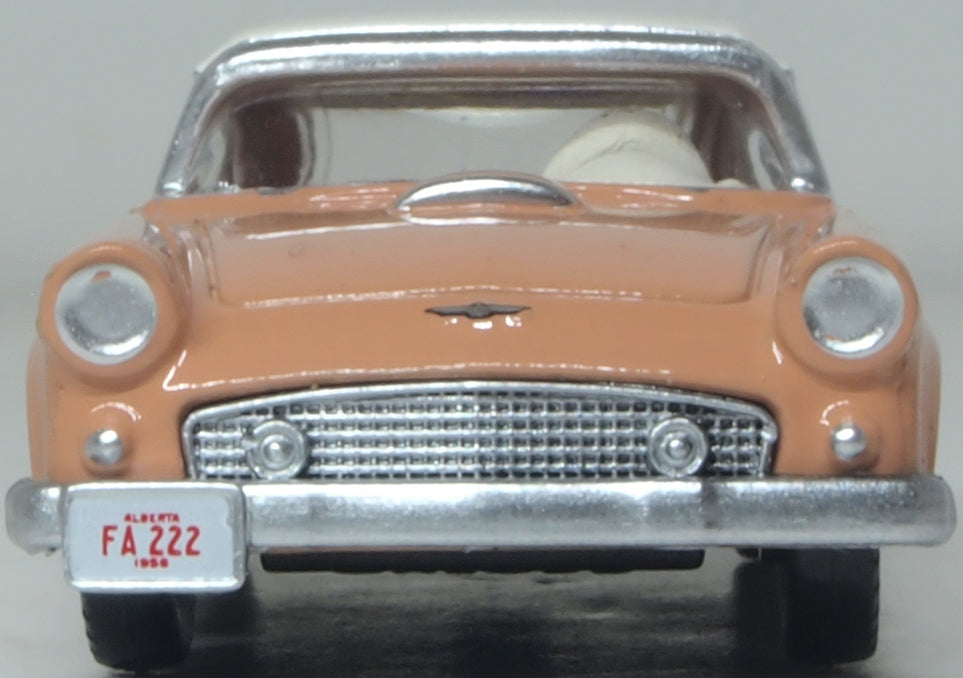 Oxford Diecast 1956 Ford Thunderbird Buckskin Tan/Cream 1:87 Scale