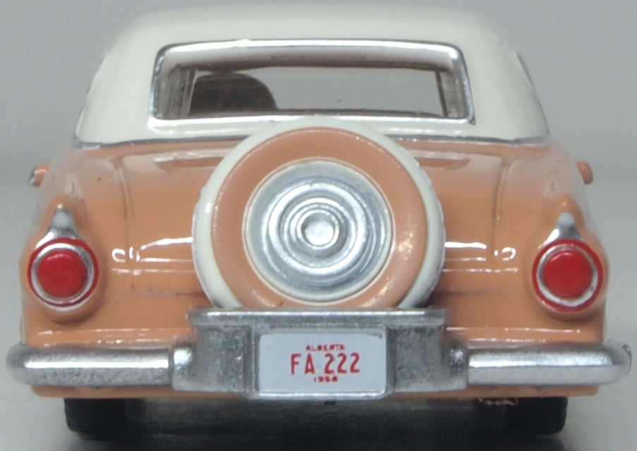 Oxford Diecast 1956 Ford Thunderbird Buckskin Tan/Cream 1:87 Scale