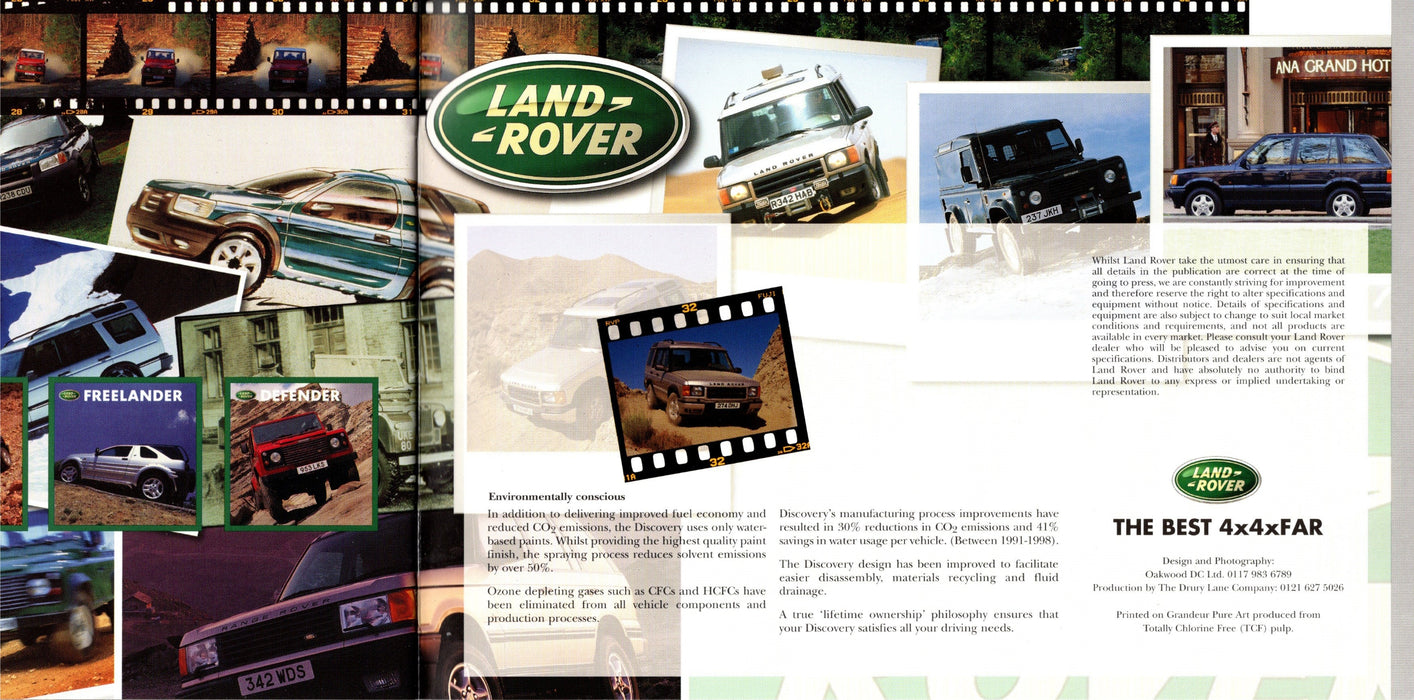 Oxford Diecast Land Rover Discovery 2 Metallic Epsom Green 76LRD2001 Original Brochure 8