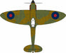 Oxford Diecast Supermarine Spitfire MkI 1:72 Scale Model Aircraft AC001 From Above
