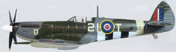 Oxford Diecast Spitfire Ixe 443 Sqn. RCAF AC098 1:72 Scale Left