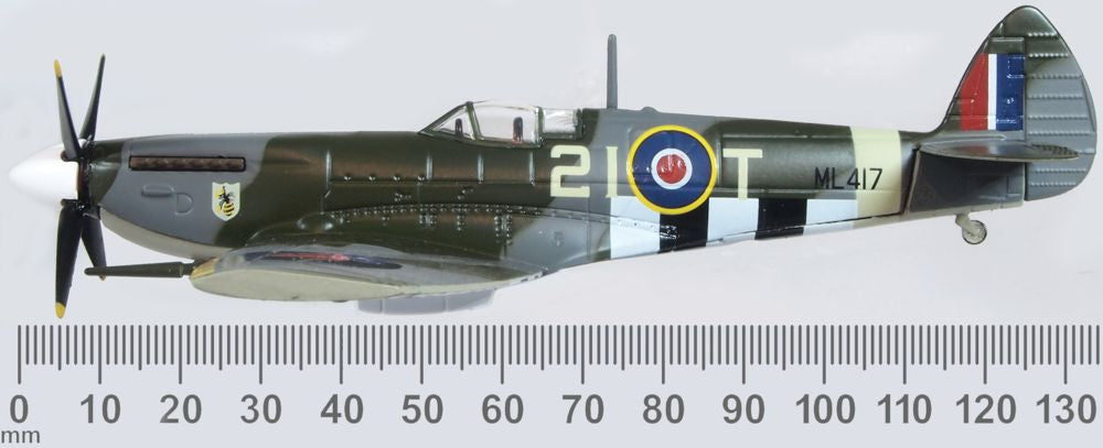 Oxford Diecast Spitfire Ixe 443 Sqn. RCAF AC098 1:72 Scale Measurements