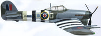 Oxford Diecast 121 Squadron RAF Holmsley South 1944 Hawker Typhoon Mk1 AC100 Right