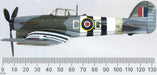 Oxford Diecast 121 Squadron RAF Holmsley South 1944 Hawker Typhoon Mk1 AC100 Measurements