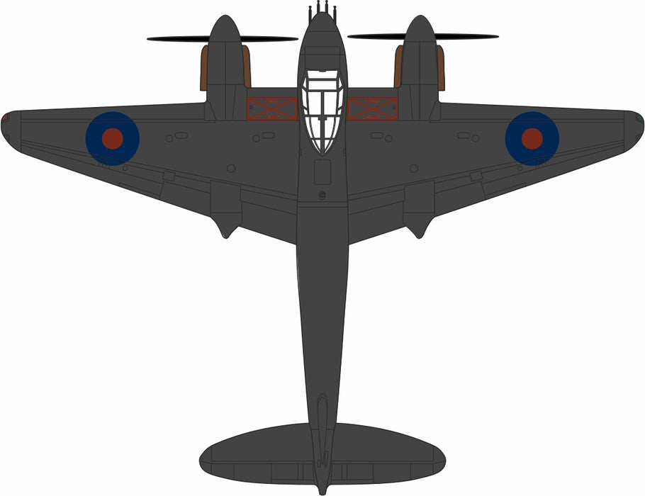 Oxford Diecast 1:72 scale model of the 23 Squadron RAF 1943 DH Mosquito AC102 Top