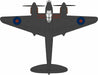 Oxford Diecast 1:72 scale model of the 23 Squadron RAF 1943 DH Mosquito AC102 Top