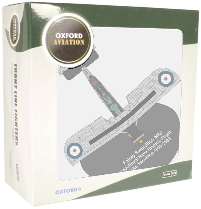 Oxford Diecast Fairey Swordfish FAA/RN Historic Flight. RNAS Yeovilton AC111 1:72 Scale Pack