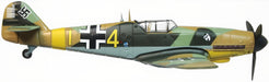 Oxford Diecast Messerschmitt Bf 109F-4/Trop-104 Eberhard von Boremski - 1:72 scale AC114 right