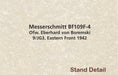 Oxford Diecast Messerschmitt Bf 109F-4/Trop-104 Eberhard von Boremski - 1:72 scale AC114 plinth detail