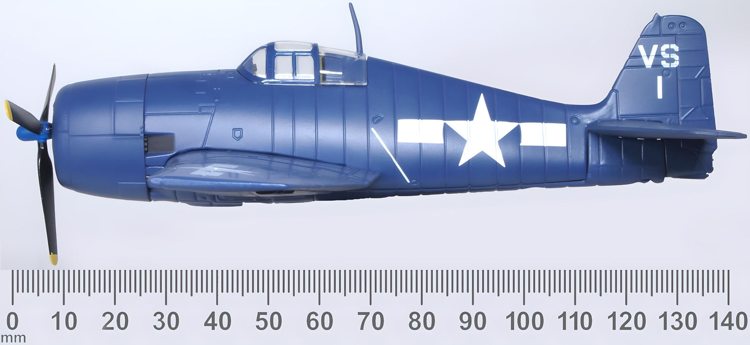 Oxford Diecast Grumman Hellcat F6F-5 Lt.Cdr.Willard E. Eder. US Navy 1945 1:72 scale measurements