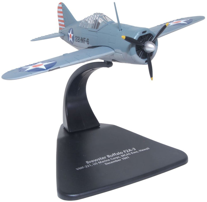 Oxford Diecast Brewster Buffalo Vmf-221 US Marine Corps Mcas Ewa Hawaii 1:72