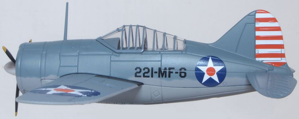 Oxford Diecast Brewster Buffalo Vmf-221 US Marine Corps Mcas Ewa Hawaii 1:72