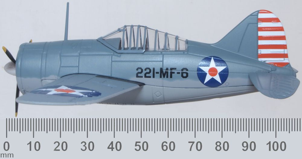 Oxford Diecast Brewster Buffalo Vmf-221 US Marine Corps Mcas Ewa Hawaii 1:72