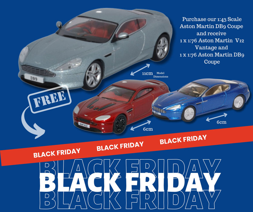 Aston Martin Offer Buy Aston Martin DB9 Coupe and get FREE 76AMVT001 + 76AMDB9003