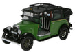 Oxford Diecast Austin Low Loader Taxi (Roof Down) Green/Black - 1:43 Scale AT005