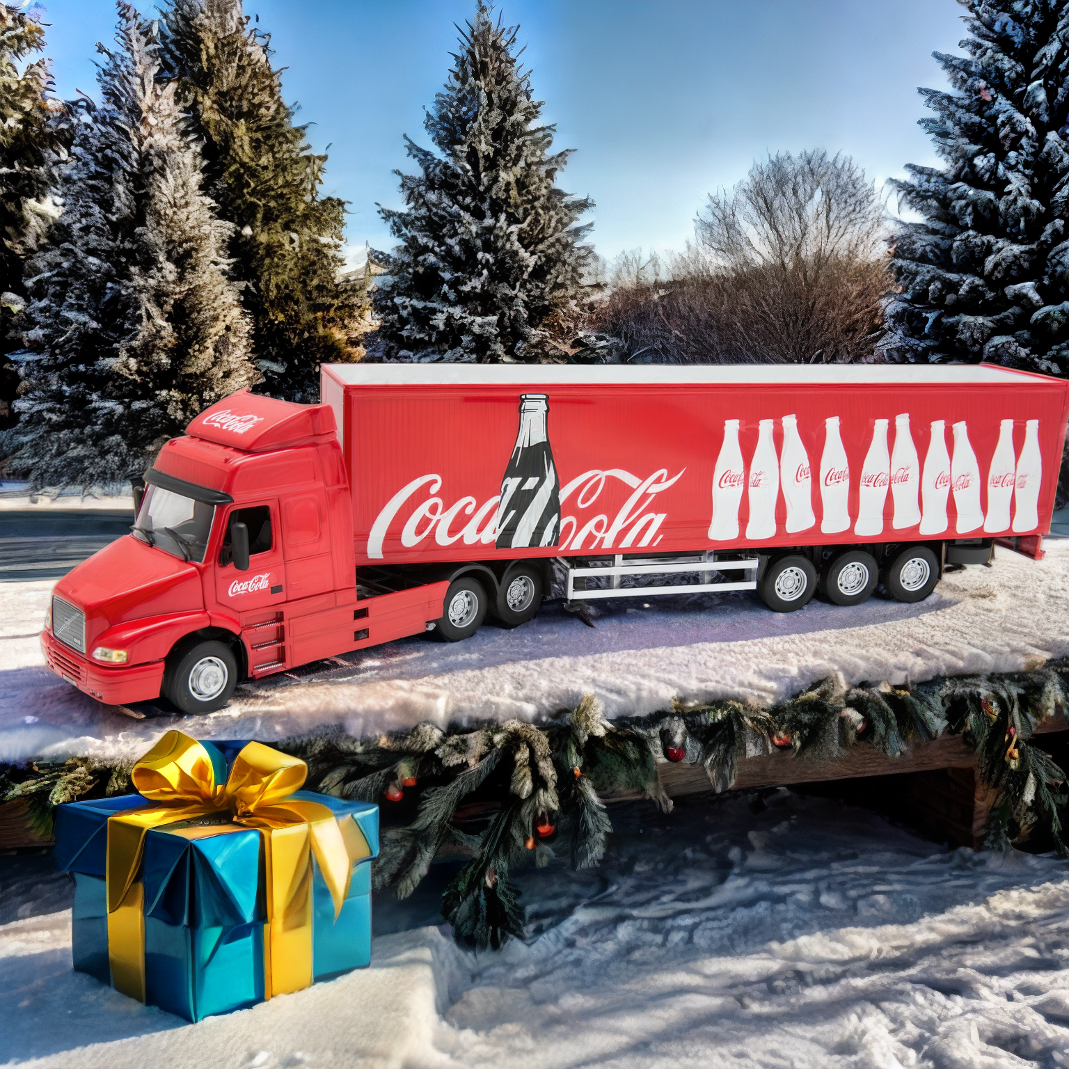 Cararama Volvo NH12 Fridge Coca Cola 1:50 — Oxford Diecast