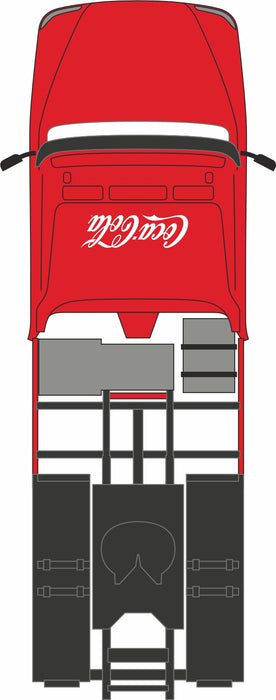 OXFORD DIECAST - SCANIA T CAB 4x2 Con Rimorchio 2 Assi COCA-COLA Noël - 1/76 ... 5055530107366 - Foto 5