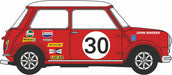 Oxford Diecast BMC Car Transporter Front with Two Mini Car 30 BMC Competitions Dept 1:76 scale Right