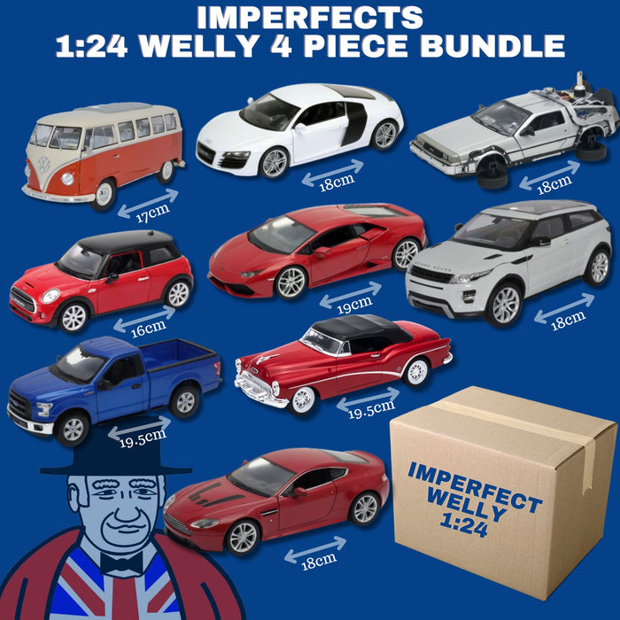 Imperfect 1:24 4 Piece Random Bundle Welly