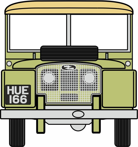 Oxford Diecast Sage Green (HUE) L/Rover Series I 80 - 1:76 Scale 76LAN180001 Front