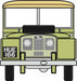 Oxford Diecast Sage Green (HUE) L/Rover Series I 80 - 1:76 Scale 76LAN180001 Front