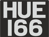 Oxford Diecast Sage Green (HUE) L/Rover Series I 80 - 1:76 Scale 76LAN180001 Registration Plate