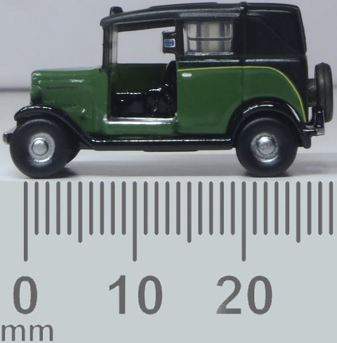 Oxford Diecast Austin Low Loader Taxi Green 1:148