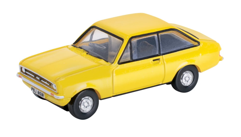 Oxford Diecast Ford Escort Mk2 Signal Yellow 1:148 Scale