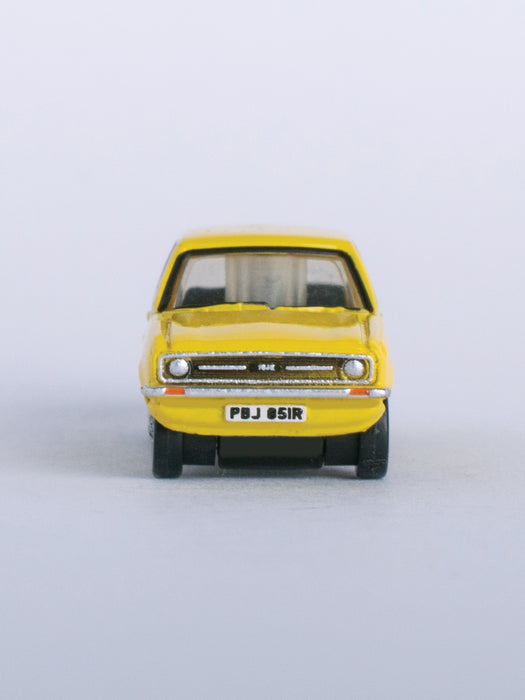Oxford Diecast Ford Escort Mk2 Signal Yellow 1:148 Scale